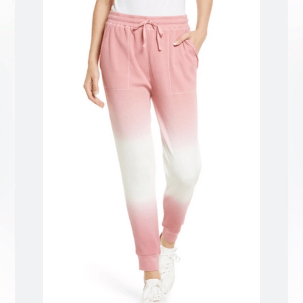 SPLENDID Ombré Pink Waffle Jogger size S